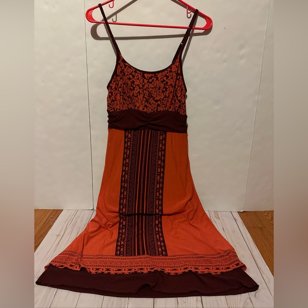 Athleta tribal print adjustable strap dress Small
